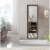 Martin Svensson Home Farmhouse Full Length Floor Mirror with Stand Antique Grey Perspective: back