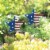 Alpine 24 In. Metal American Flag Garden Stake Lawn Ornament QEL152 Pack of 18 Perspective: back