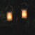 Alpine 4 In. Dia. Dancing Flame LED Solar Glass Jar Patio Lantern (Set of 2) Perspective: back