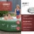 Coleman SaluSpa 6 Person Round Portable Inflatable Outdoor Hot Tub Spa, Green Perspective: back
