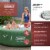 Coleman SaluSpa 6 Person Round Portable Inflatable Outdoor Hot Tub Spa, Green Perspective: back