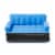 Bestway Multi Max Inflatable Air Couch or Double Bed with AC Air Pump, Blue Perspective: back