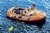 Bestway Kondor 2000 77 x 45 Inch Inflatable Raft Boat Set with Oars and Pump Perspective: back