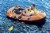 Bestway Kondor 2000 77 x 45 Inch Inflatable Raft Boat Set with Oars and Pump Perspective: back