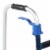 drive Aluminum Flame Blue Folding Walker Adjustable Height up to 350 lbs 32 to 39 H Perspective: back