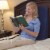 Drive Medical Compressed Bed Wedge Cushion-Blue Perspective: back