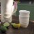 Guzzini low tumbler 350cc made by recycling  disposable water bottles Perspective: back