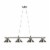 78 4 Lt Billiard Light-Stainless Perspective: back