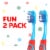 Colgate Pokemon Toothbrushes for Kids with Extra Soft Bristles and Suction Cup Perspective: back