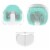 Bumbo B11091A1 Baby/Toddler Adjustable Height 3-in-1 Non-Slip Multi Seat, Aqua Perspective: back