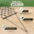Yard Tuff 4 x 4 Ft Lawn, Garden, & Driveway Steel Attachment Landscape Drag Tool Perspective: back