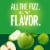 IZZE No Sugar Added Apple Sparkling Juice Beverage Blend Perspective: back