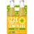 Izze® Sparkling Juice Lemon Flavored Juice Drinks Perspective: back