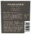 Parkers Estate Merlot Red Wine Perspective: back