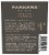 Parkers Estate Merlot Red Wine Perspective: back