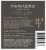 Parkers Estate Pinot Noir Red Wine Perspective: back