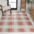 Sabine Traditional Farmhouse Bold Gingham Indoor/Outdoor Area Rug Perspective: back