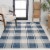 Sabine Traditional Farmhouse Bold Gingham Indoor/Outdoor Area Rug Perspective: back
