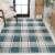 Sabine Traditional Farmhouse Bold Gingham Indoor/Outdoor Area Rug Perspective: back