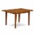BODO5-WHI-W 5 PcKitchen dinette set - Dinette Table and 4 Dining Chairs Perspective: back