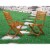 Set of 2 Chairs BBSCWNA Solid Acacia Solid wood Outdoor-Furniture Side Foldable Chair Perspective: back