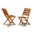 BSCM72CANA This 7 Piece Acacia Hardwood Patio area Dining Set Perspective: back