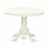 3Pc Round 42  Table With Two 9-Inch Drop Leaves & 2 Parson Chair ,Color Eggnog Perspective: back