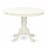 5Pc Round 42  table With Two 9  Drop Leaves & Four Parson Chair ,Color Eggnog Perspective: back
