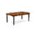 5Pc  42/60   table With 18 In Self Storing & Four Parson Chair ,Color Eggnog Perspective: back
