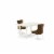 BOIP5-WHI-C 5Pc Dining Set Includes a Round Table & Four Linen seat Chairs,White Perspective: back