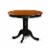 AMS024-112 Bar Stool- Backless Stool with Round Shape - Brown Roast PU leather Perspective: back