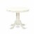 East West Furniture Antique 3-piece Wood Dining Set in Linen White/Baby Blue Perspective: back