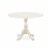 East West Furniture Dublin 5-piece Wood Dining Set in Linen White/Baby Blue Perspective: back