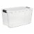 Sterilite 106 Quart Latching Storage Tote, 4 Pk and 70 Quart Storage Tote, 4 Pk Perspective: back