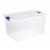 Sterilite 27 Quart Latch Lid Tote, 12 Pack, and 6 Quart Latch Lid Tote, 24 Pack Perspective: back