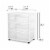 Sterilite At Home 3 Drawer Wide Storage Cart Container with Casters (4 Pack) Perspective: back