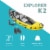 Intex Explorer K2 Yellow 2 Person Inflatable Kayak with Oars & Air Pump (2 Pack) Perspective: back