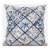 Fall Patch Snowflowers Throw Fabric Pillow in Gold Cream Peach 18x18 Perspective: back