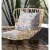 Jahan Paisley Throw Fabric Pillow in Green Gray Indigo 16x16 Perspective: back