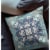 Rose Box Suede Zippered Pillow W Insert By Amrita Sen In Gray And Blue Perspective: back