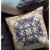 Rose Box Suede Zippered Pillow W Insert By Amrita Sen In Yellow And Navy Perspective: back