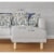 Watercolor Lilac Bulb Broadcloth Blown And Closed Pillow In Green Gray Perspective: back