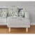 Watercolor Lilac Bulb Broadcloth Blown And Closed Pillow In White Green Perspective: back