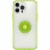 OtterBox Pop Symmetry Series iPhone 13 Pro Max Phone Case - Clear/Lime Green Perspective: back