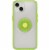 OtterBox Pop Symmetry Series iPhone 13 Phone Case - Clear/Lime Green Perspective: back