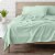 Bare Home Cotton Flannel Sheet Set - Mint, King Perspective: back