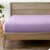 Bare Home Full Ultra-Soft Double Brushed Fitted Sheet - Lavender Perspective: back