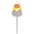 Halloween Candy Corn Gnomes Metal Garden Happy Halloween F21003 Perspective: back