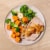 Home Chef Heat & Eat Pork Roast With Broccoli & Sweet Potatoes Perspective: back