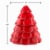 House of Velas Christmas Ceramic Tree Candle Tinsel Tidings Perspective: back